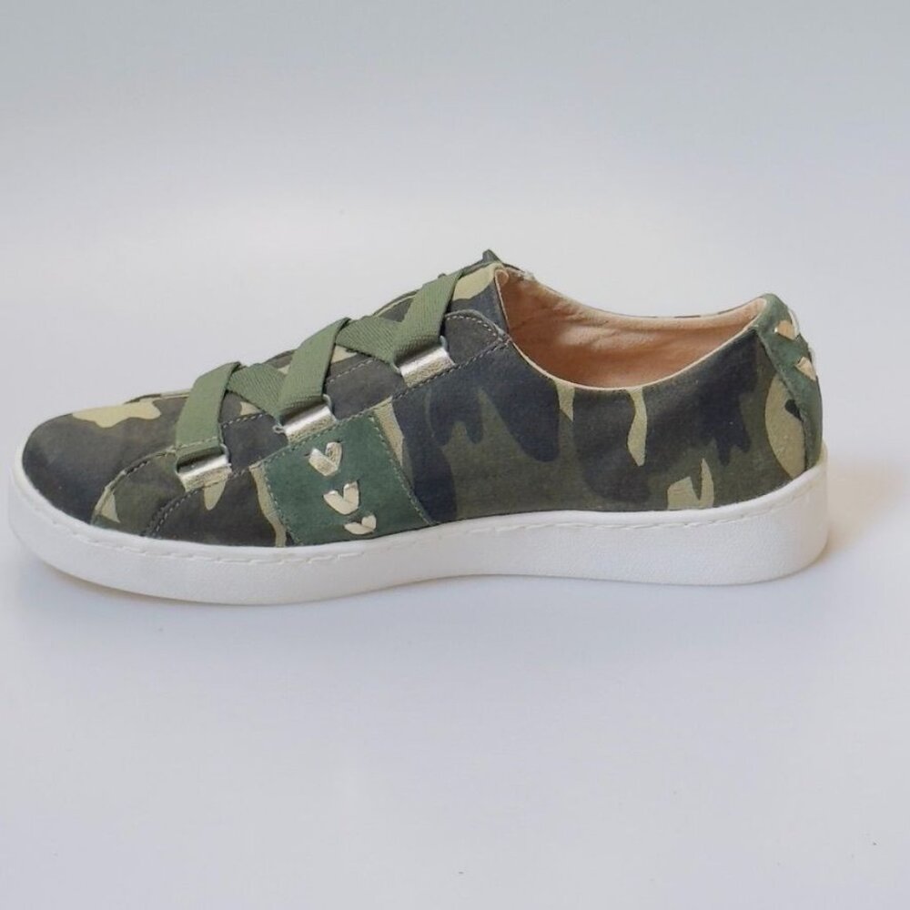 JACK ROGERS Womens Canvas Sneaker Athletic Shoes Slip-On Green Camouflage Size 8 - Picture 7 of 12